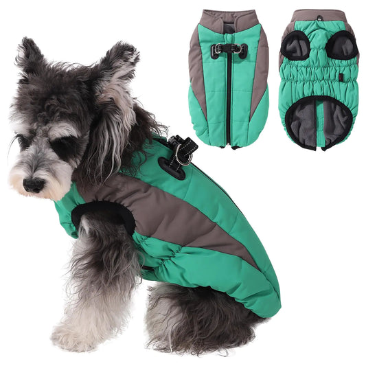 Gyuzh Dog Coat with Harness Dog Coat Winter Dog Jacket Waterproof Dog Coats Dog Jackets for Small Medium Large Dogs